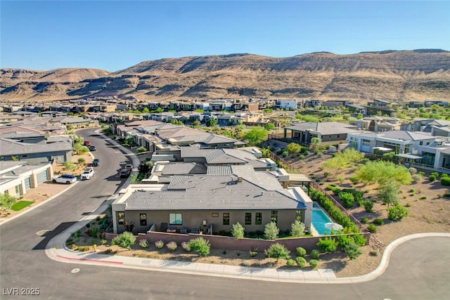 5155 Rock Daisy Dr, Las Vegas, NV 89135 - aerial view of residential area with a mountain backdrop
