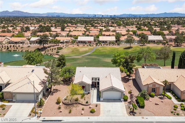 2816 High Range Dr, Las Vegas, NV 89134 - aerial view of residential area featuring a mountain backdrop