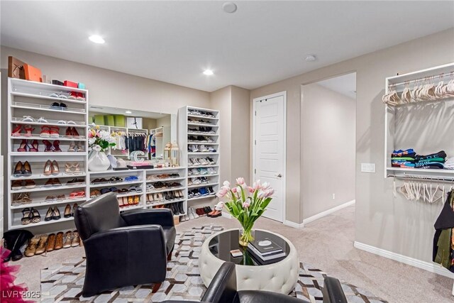 3929 Reyes Ave, Las Vegas, NV 89141 - office area with carpet, baseboards, and recessed lighting