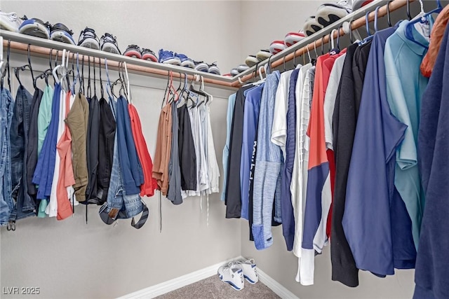 3929 Reyes Ave, Las Vegas, NV 89141 - walk in closet featuring carpet floors