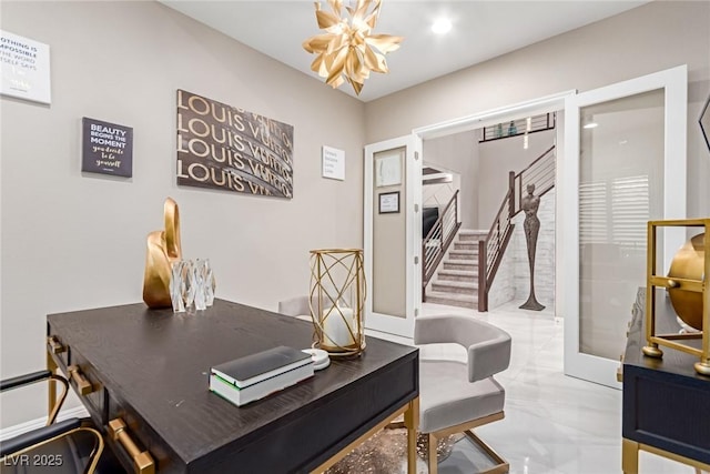 3929 Reyes Ave, Las Vegas, NV 89141 - office featuring marble finish floors