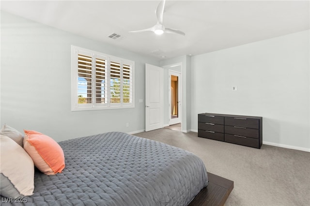 424 Vigo Port St, Las Vegas, NV 89138 - bedroom with baseboards, carpet floors, and a ceiling fan