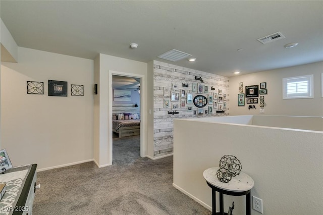 4519 Sapphire Moon Ave, North Las Vegas, NV 89084 - hallway with carpet, recessed lighting, and baseboards