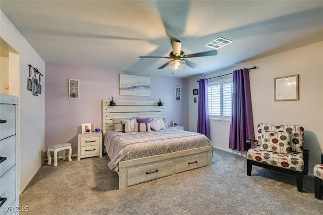 4519 Sapphire Moon Ave, North Las Vegas, NV 89084 - carpeted bedroom featuring ceiling fan and baseboards
