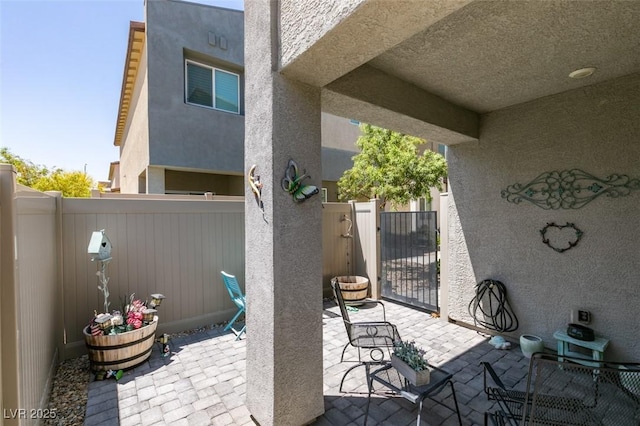 4519 Sapphire Moon Ave, North Las Vegas, NV 89084 - view of patio / terrace with a gate