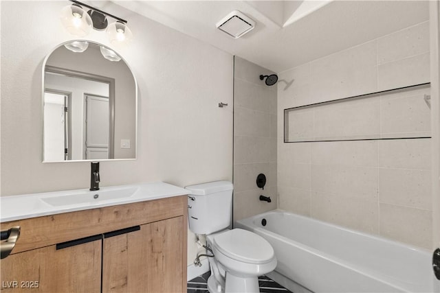 7221 W Washington Ave, Las Vegas, NV 89128 - full bathroom with toilet, vanity, and shower / bath combination