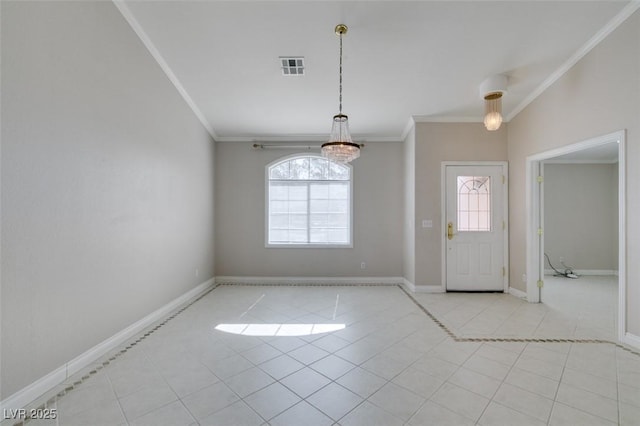 259 Baring Cross St, Henderson, NV 89074 - entryway with ornamental molding, light tile patterned flooring, and baseboards