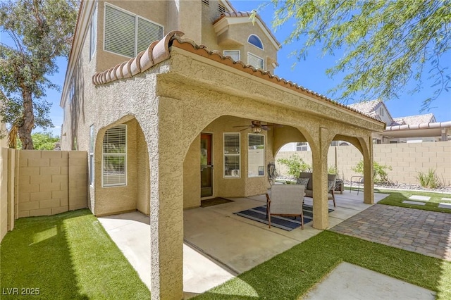 1833 Winners Cup Dr, Las Vegas, NV 89117 - view of patio / terrace featuring ceiling fan