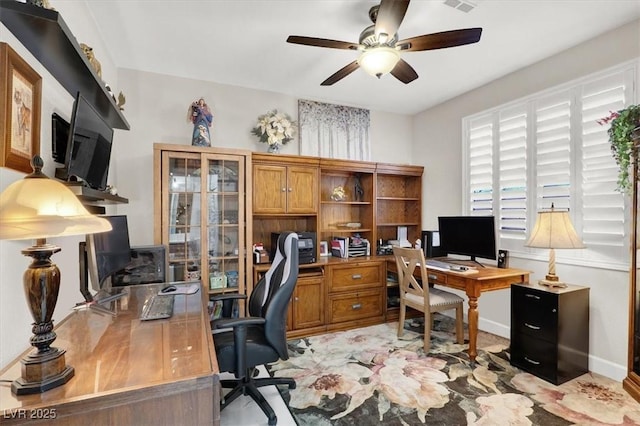 1763 Crystal Stream Ave, Henderson, NV 89012 - office area with ceiling fan