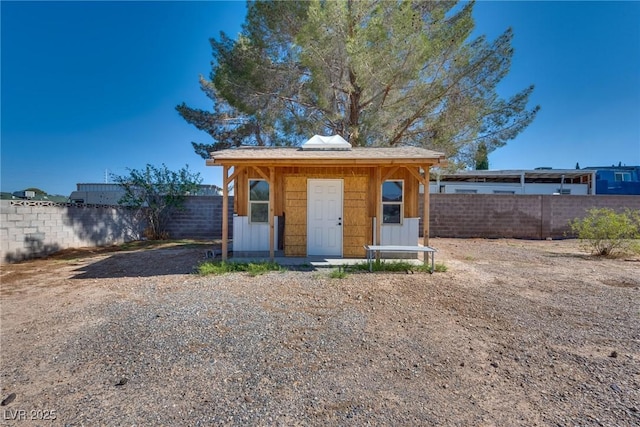 7950 Red Barn Dr, Las Vegas, NV 89123 - view of outbuilding featuring a fenced backyard