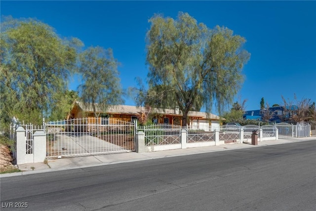 7950 Red Barn Dr, Las Vegas, NV 89123 - ranch-style home with a gate