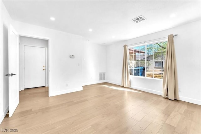 5216 Desert Star Dr, Las Vegas, NV 89130 - empty room with light wood-style flooring, recessed lighting, and baseboards