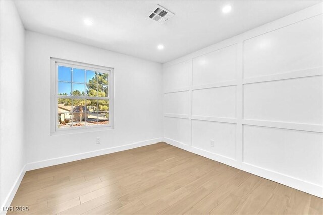 5216 Desert Star Dr, Las Vegas, NV 89130 - empty room with light wood-style flooring, recessed lighting, and baseboards