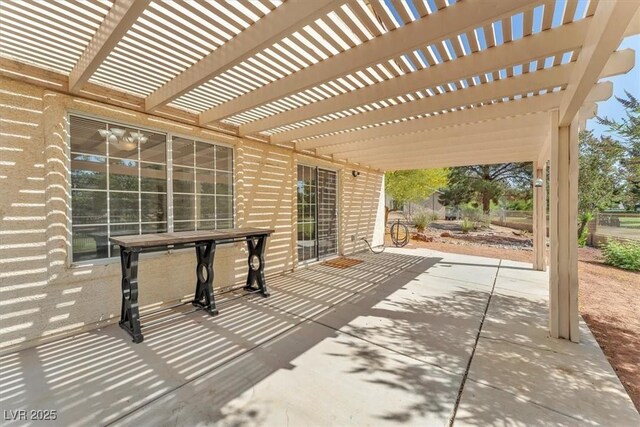 5216 Desert Star Dr, Las Vegas, NV 89130 - view of patio featuring a pergola