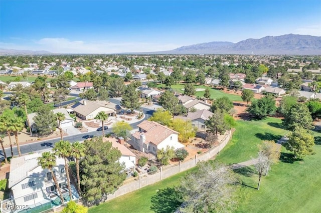 5216 Desert Star Dr, Las Vegas, NV 89130 - aerial view of residential area with mountains