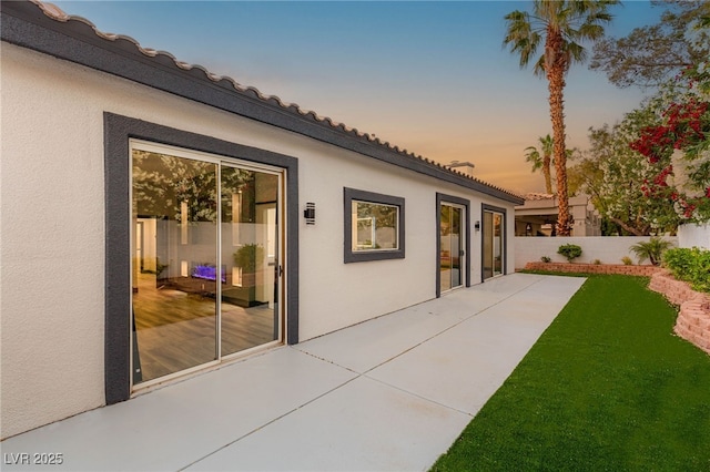1616 Shadow Rock Dr, Las Vegas, NV 89117 - patio terrace at dusk featuring a patio