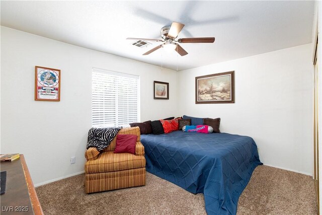 905 White Thunder St, Henderson, NV 89002 - carpeted bedroom featuring a ceiling fan and baseboards