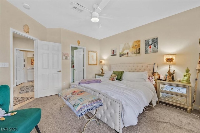 8737 Red Brook Dr Unit 201, Las Vegas, NV 89128 - carpeted bedroom featuring a ceiling fan