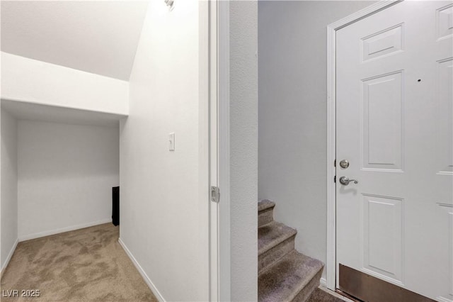8717 Red Brook Dr Unit 201, Las Vegas, NV 89128 - stairway with carpet and baseboards