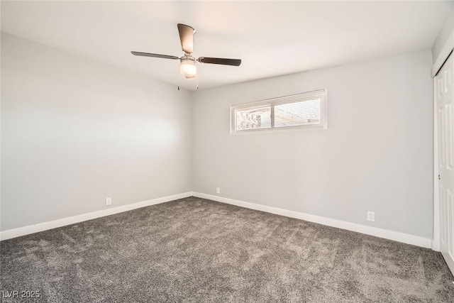 4558 Sheppard Dr, Las Vegas, NV 89122 - carpeted spare room with baseboards and ceiling fan