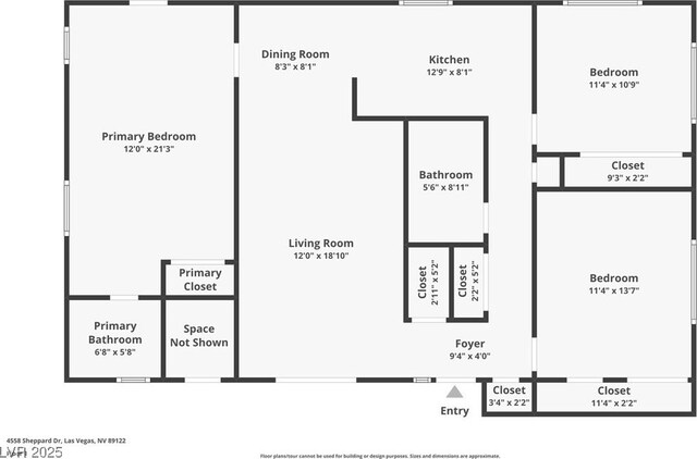 4558 Sheppard Dr, Las Vegas, NV 89122 - home floor plan