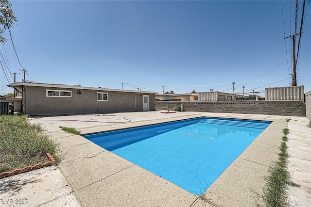 4558 Sheppard Dr, Las Vegas, NV 89122 - view of pool featuring a fenced backyard, a patio, and central AC unit