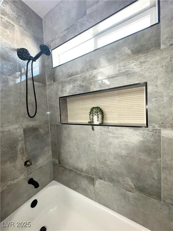 3791 Soplo Rd, Pahrump, NV 89048 - full bathroom featuring plenty of natural light and washtub / shower combination
