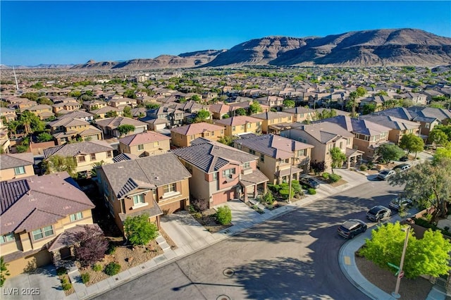 5434 Fawn Chase Way, Las Vegas, NV 89135 - aerial perspective of suburban area with a mountain backdrop
