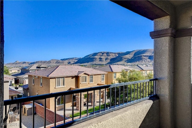 5434 Fawn Chase Way, Las Vegas, NV 89135 - balcony with a mountain view and a residential view
