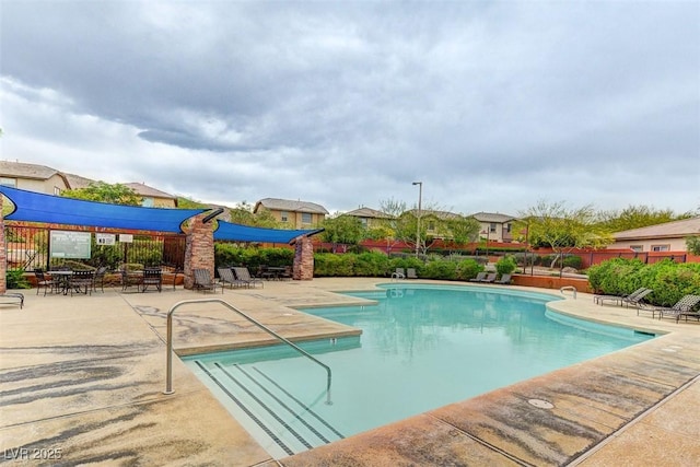 5434 Fawn Chase Way, Las Vegas, NV 89135 - community pool with a patio area
