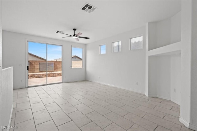 10642 Dawns Mist Ave, Las Vegas, NV 89129 - empty room featuring ceiling fan and baseboards