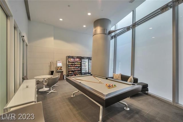 3722 Las Vegas Blvd Unit 603, Las Vegas, NV 89158 - playroom featuring carpet, billiards table, and recessed lighting