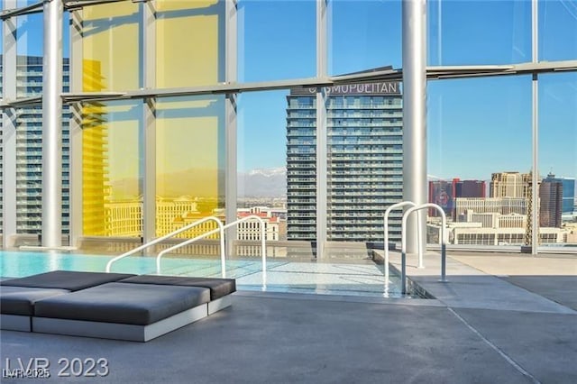 3722 Las Vegas Blvd Unit 603, Las Vegas, NV 89158 - view of patio / terrace with a view of city