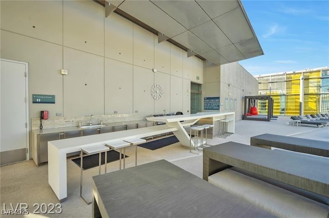 3722 Las Vegas Blvd Unit 603, Las Vegas, NV 89158 - view of patio / terrace featuring a sink and outdoor dining space