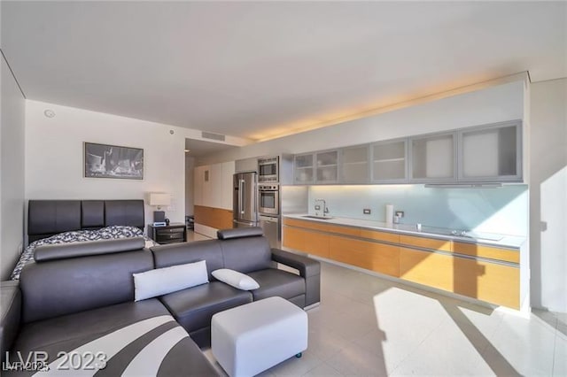 3722 Las Vegas Blvd Unit 603, Las Vegas, NV 89158 - living room featuring light tile patterned flooring