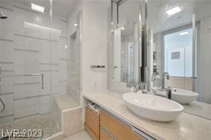 3722 Las Vegas Blvd Unit 603, Las Vegas, NV 89158 - bathroom with a shower stall and vanity