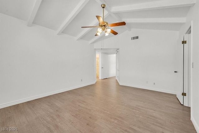 3935 Tirana Way, Las Vegas, NV 89103 - spare room featuring a ceiling fan, wood finished floors, and baseboards