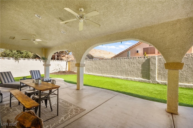 2021 Summit Pointe Dr, Las Vegas, NV 89117 - view of patio featuring ceiling fan