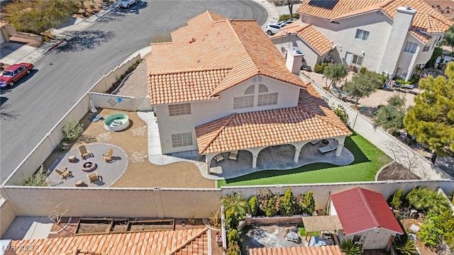 2021 Summit Pointe Dr, Las Vegas, NV 89117 - view from above of property