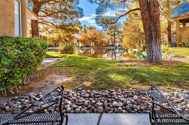 4911 Mount Pleasant Ln, Las Vegas, NV 89113 - view of yard featuring a water view