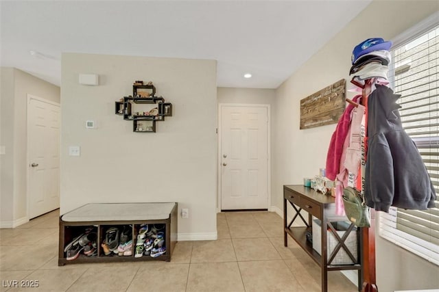 5321 Welch Valley Ave, Las Vegas, NV 89131 - hall with tile patterned floors, baseboards, and recessed lighting