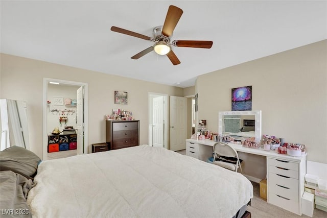 5321 Welch Valley Ave, Las Vegas, NV 89131 - bedroom featuring a ceiling fan and an office area