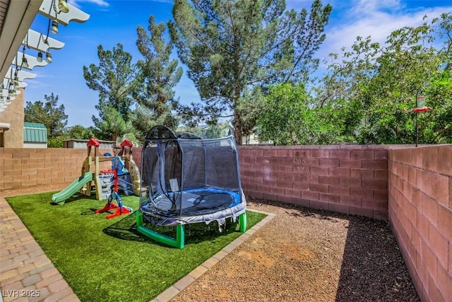 5321 Welch Valley Ave, Las Vegas, NV 89131 - view of jungle gym with a trampoline