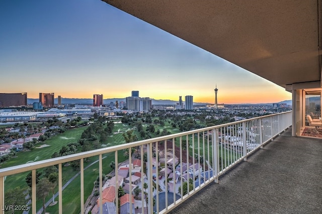 3111 Bel Air Dr Unit 23A, Las Vegas, NV 89109 - balcony featuring a city view