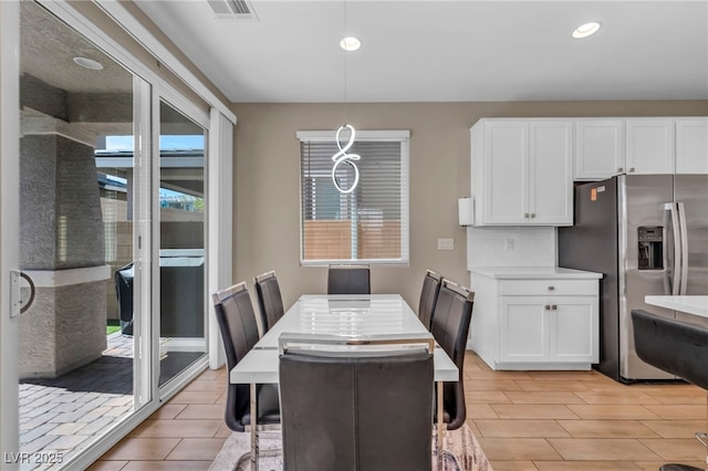 688 Monroe Hill Pl, Henderson, NV 89011 - dining area featuring recessed lighting and wood tiled floors