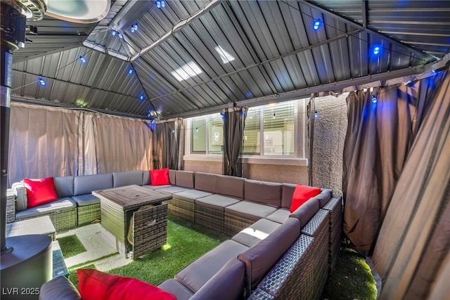 688 Monroe Hill Pl, Henderson, NV 89011 - view of patio / terrace featuring an outdoor hangout area and a gazebo