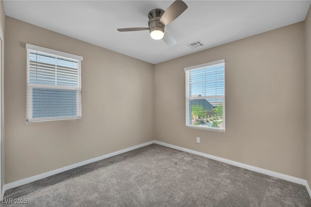 688 Monroe Hill Pl, Henderson, NV 89011 - unfurnished room featuring carpet, baseboards, and ceiling fan