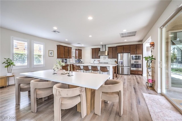 9655 Skye Star Ave, Las Vegas, NV 89166 - dining space featuring light wood finished floors and recessed lighting