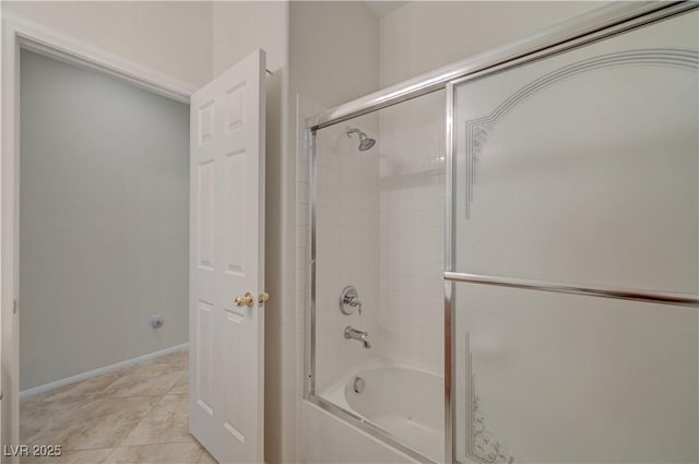 11441 Drappo Ave, Las Vegas, NV 89138 - bathroom with enclosed tub / shower combo and baseboards