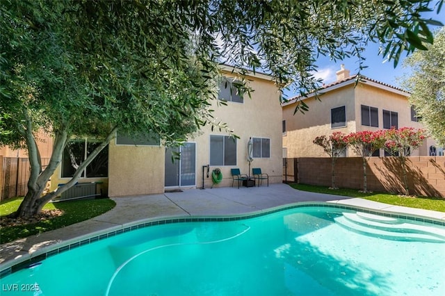 10908 Royal Highlands St, Las Vegas, NV 89141 - view of pool featuring a fenced backyard and a patio area